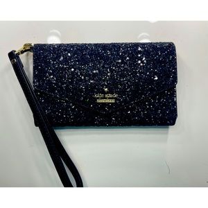 Kate sped glitter envelope wristlet
